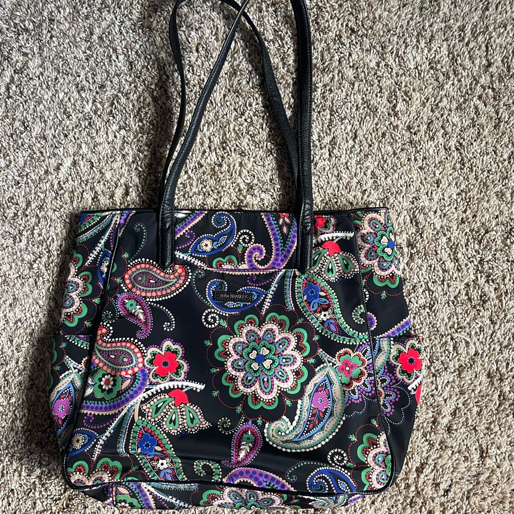 Vera Bradley double handle, soft sided, coated large size tote